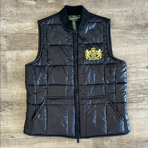 Ralph Lauren embroidered quilted vest size M - Picture 1 of 9